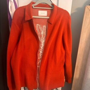 PacSun Rust Zip Cardigan